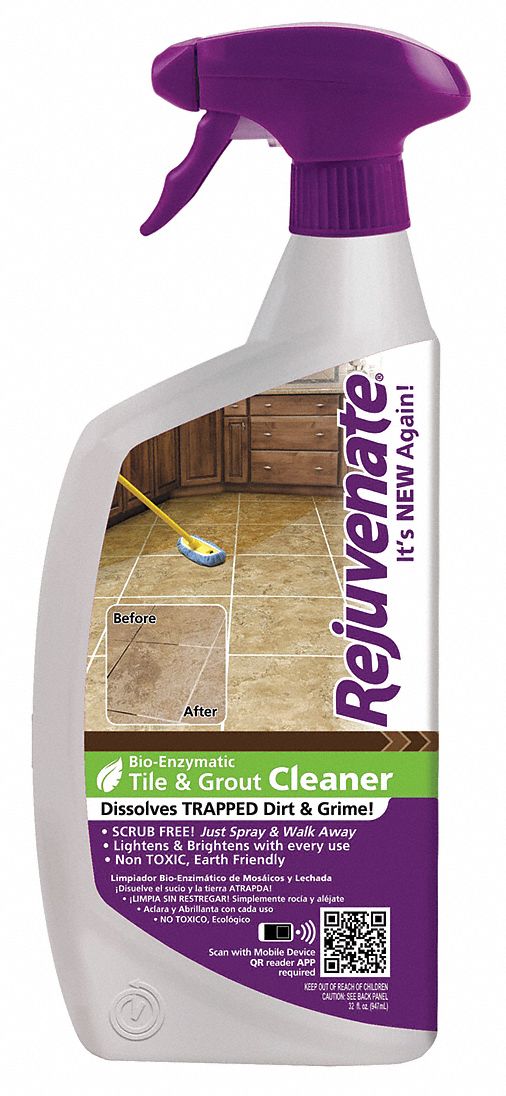 REJUVENATE Tile and Grout Cleaner, Trigger Spray Bottle Container Type