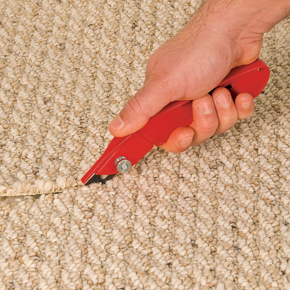 ROBERTS Carpet Knife Straight, 2 1/4 in Blade Projection Lg, 7 1/4 in