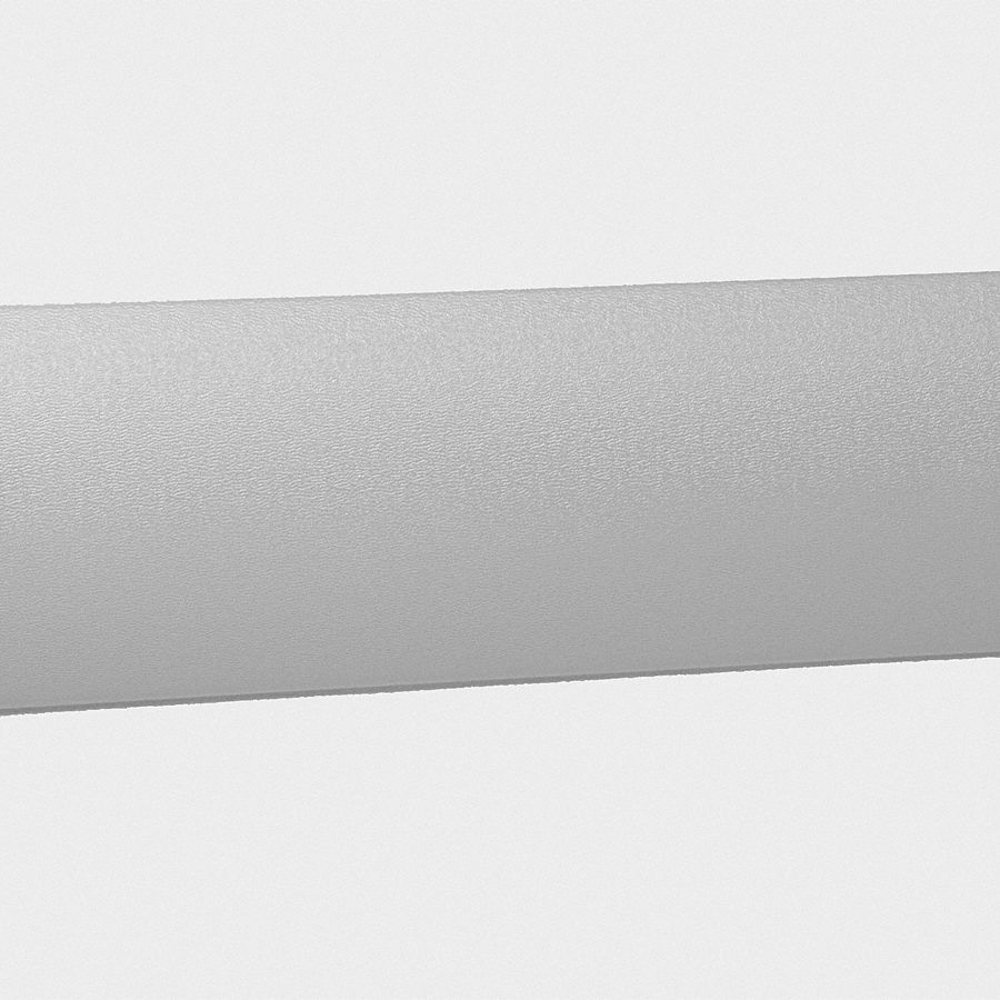 PAWLING CORP Wall Protection Guard, Silver Gray, Vinyl/Aluminum, 144 in Length, 5 in Height, 1 1