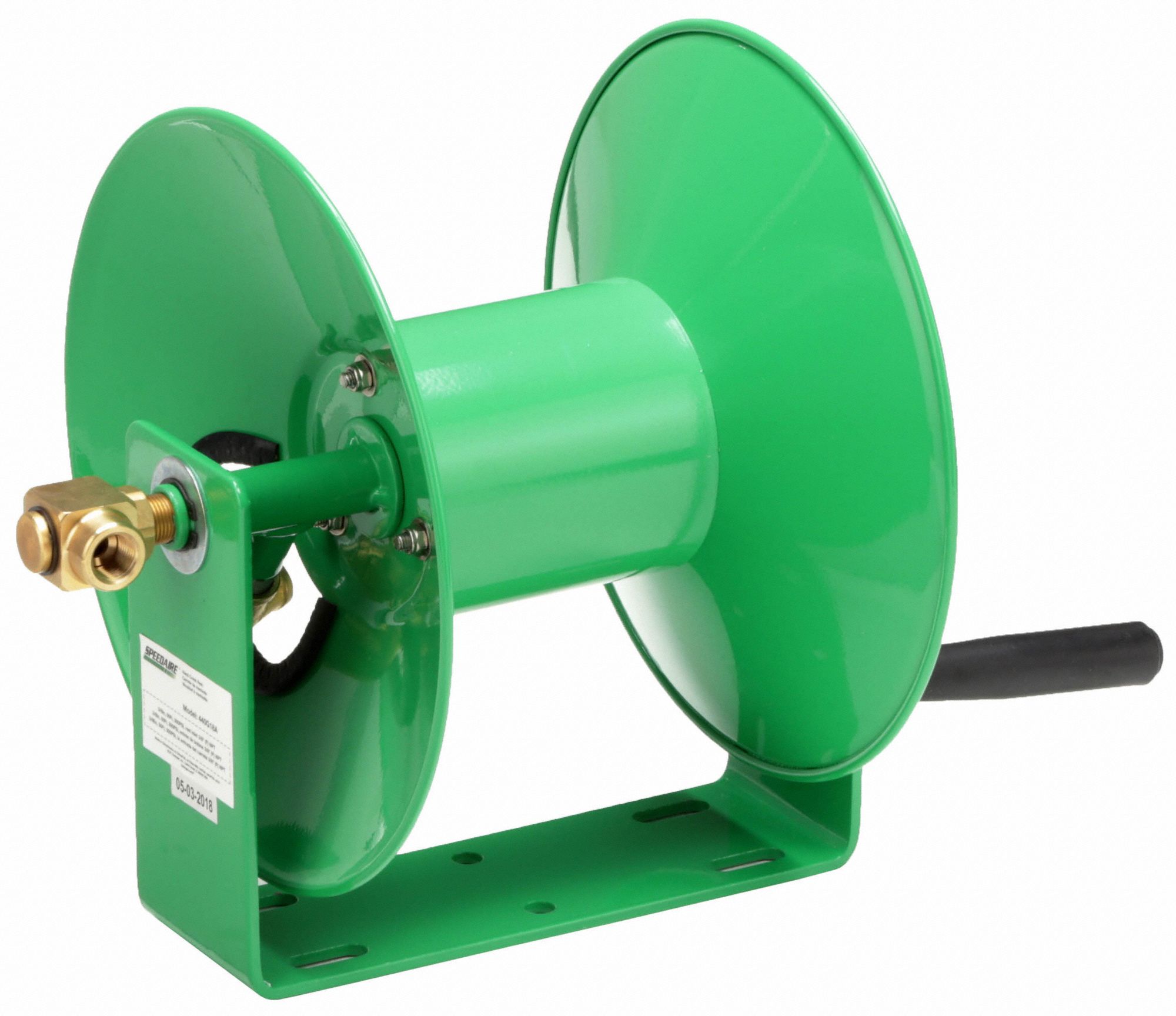 SPEEDAIRE Hand Crank Hose Reel, Hose Capacity 50 ft (3/8 in I.D.), 300