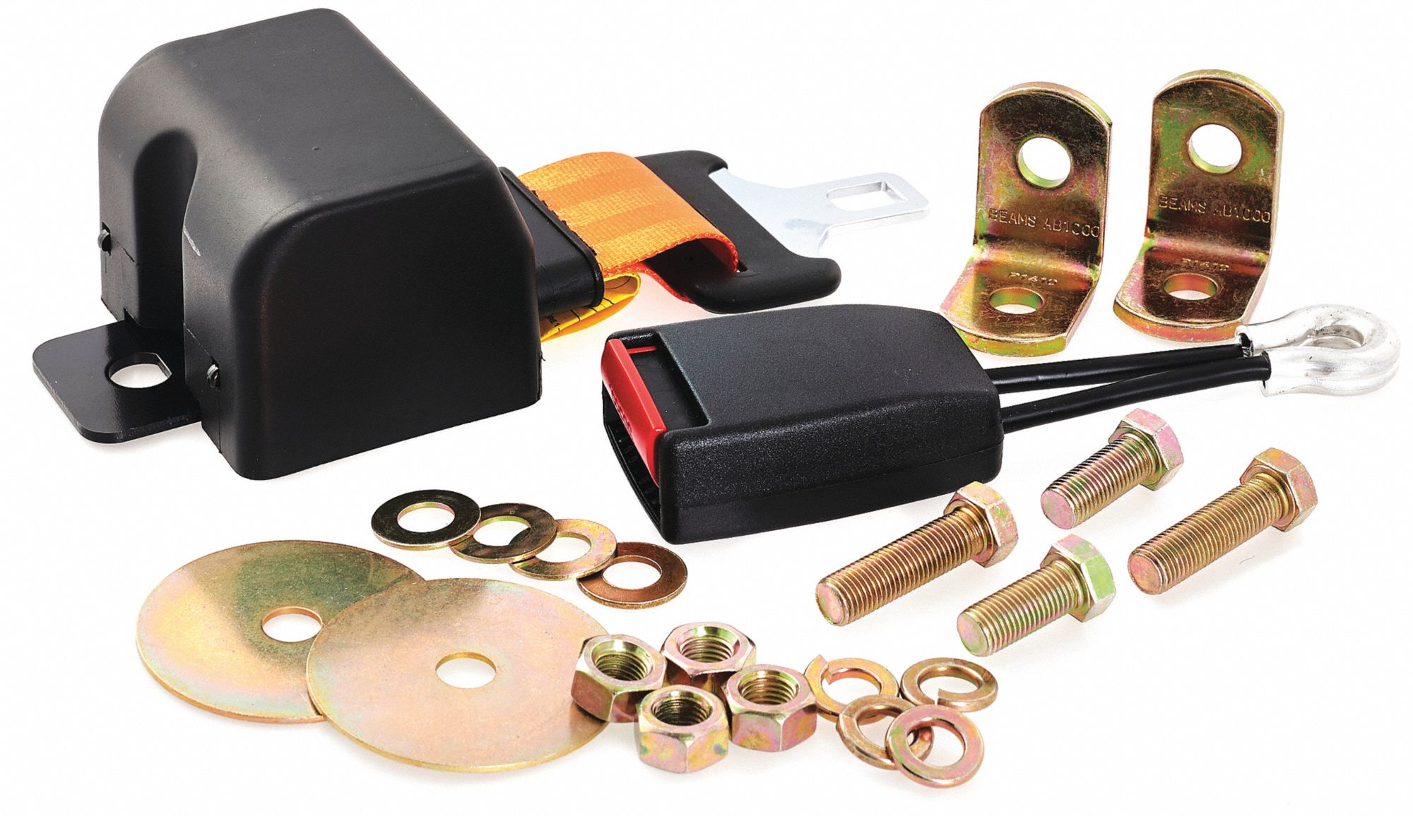 IRONGUARD Seat Belt, For Use With Forklift Trucks, 1/2 in Height, 4 3/4 in Width, Nylon, Orange