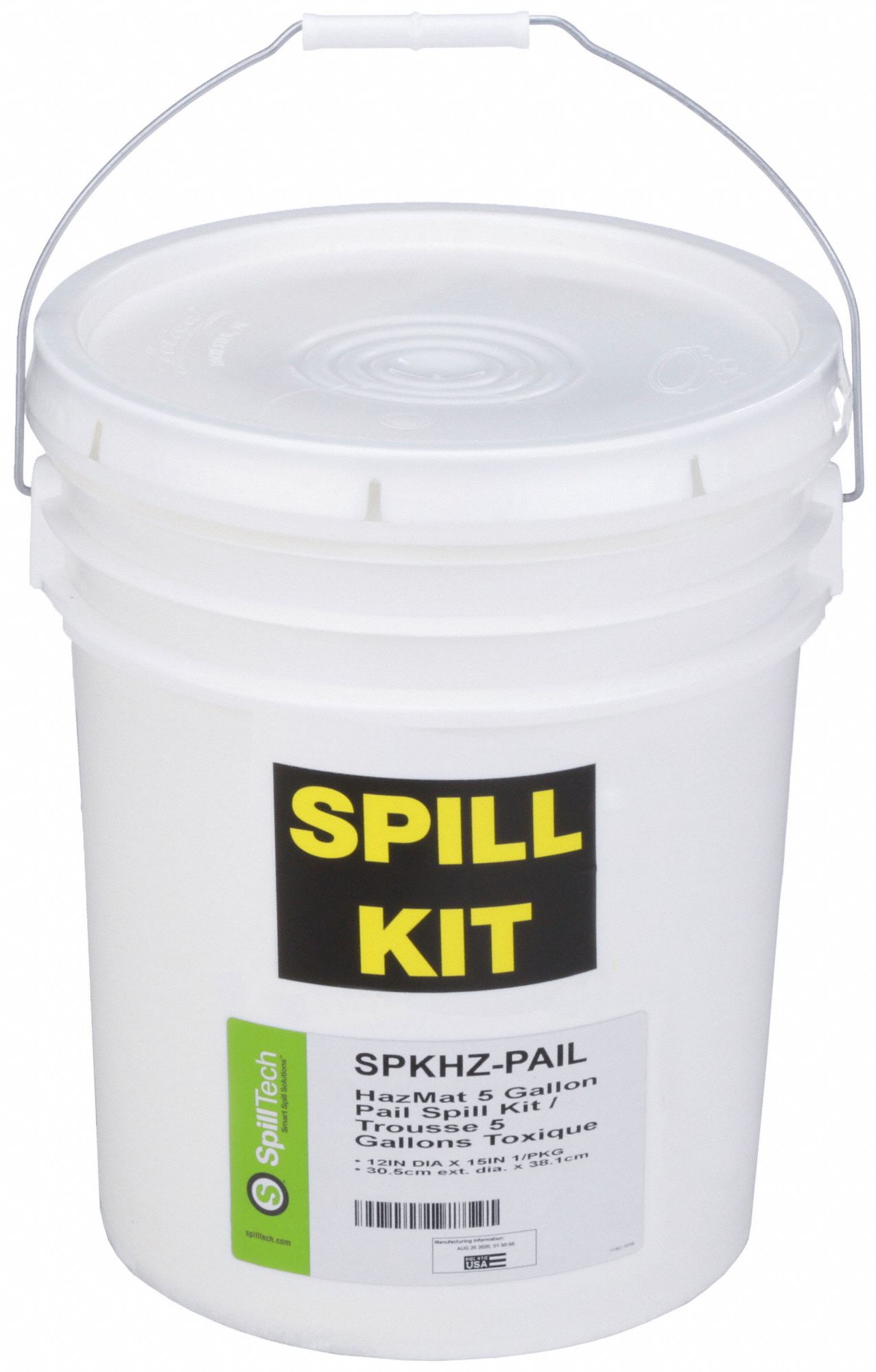 SPILLTECH, 4 gal Volume Absorbed Per Kit, Pr of Gloves/Safety Goggles