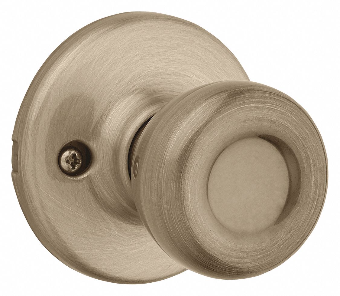 KWIKSET, Dummy Knob Locksets, Brass, Door Lockset - 443Y45|488T 5