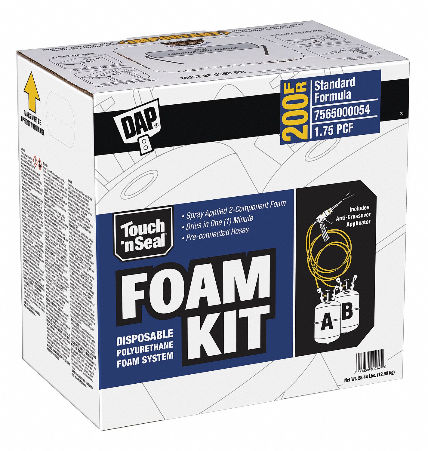 TOUCH 'N SEAL, 200 FR, Cream, Insulating Spray Foam Sealant Kit