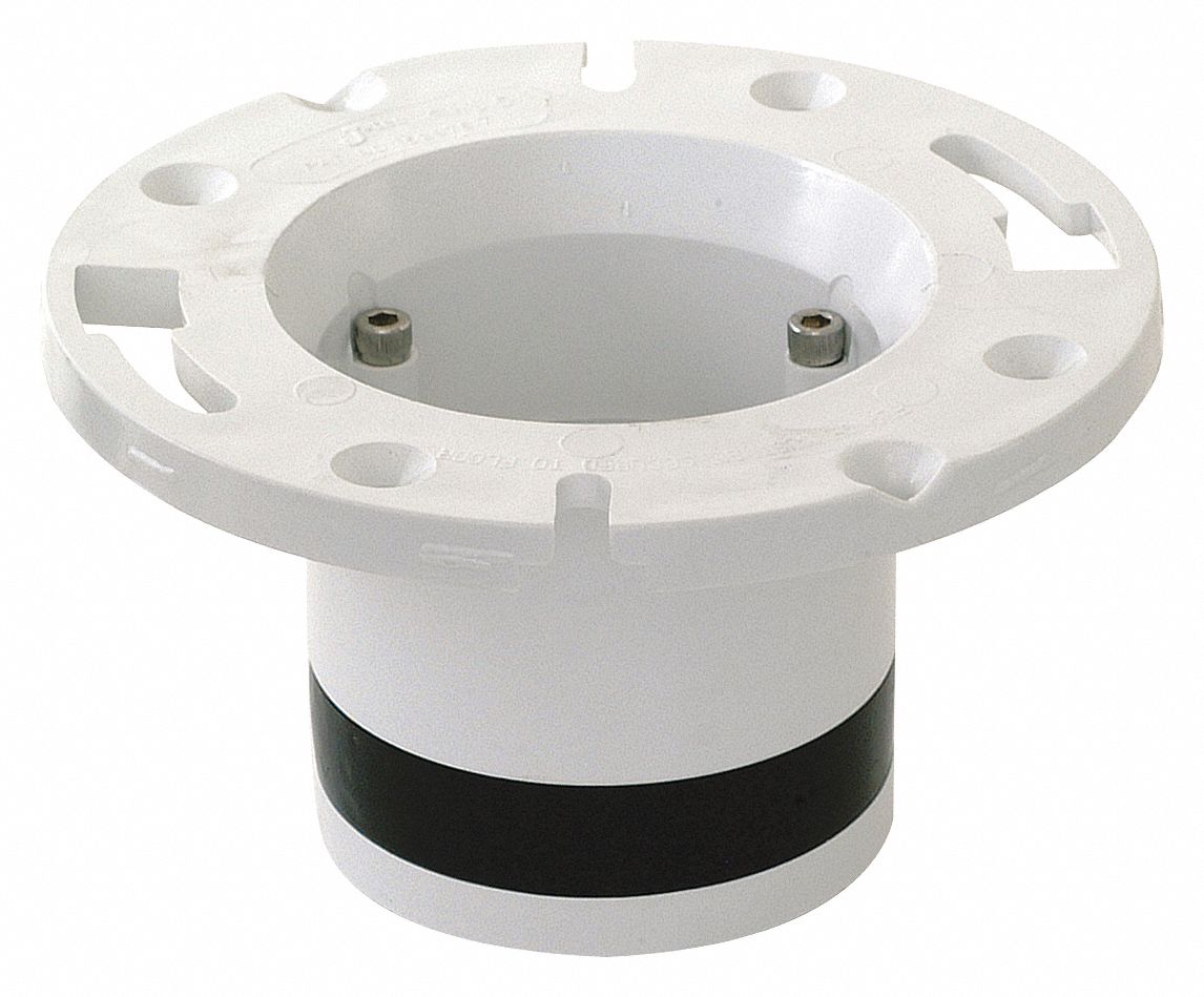 GRAINGER APPROVED Toilet Flange, Fits Brand Universal Fit, For Use With