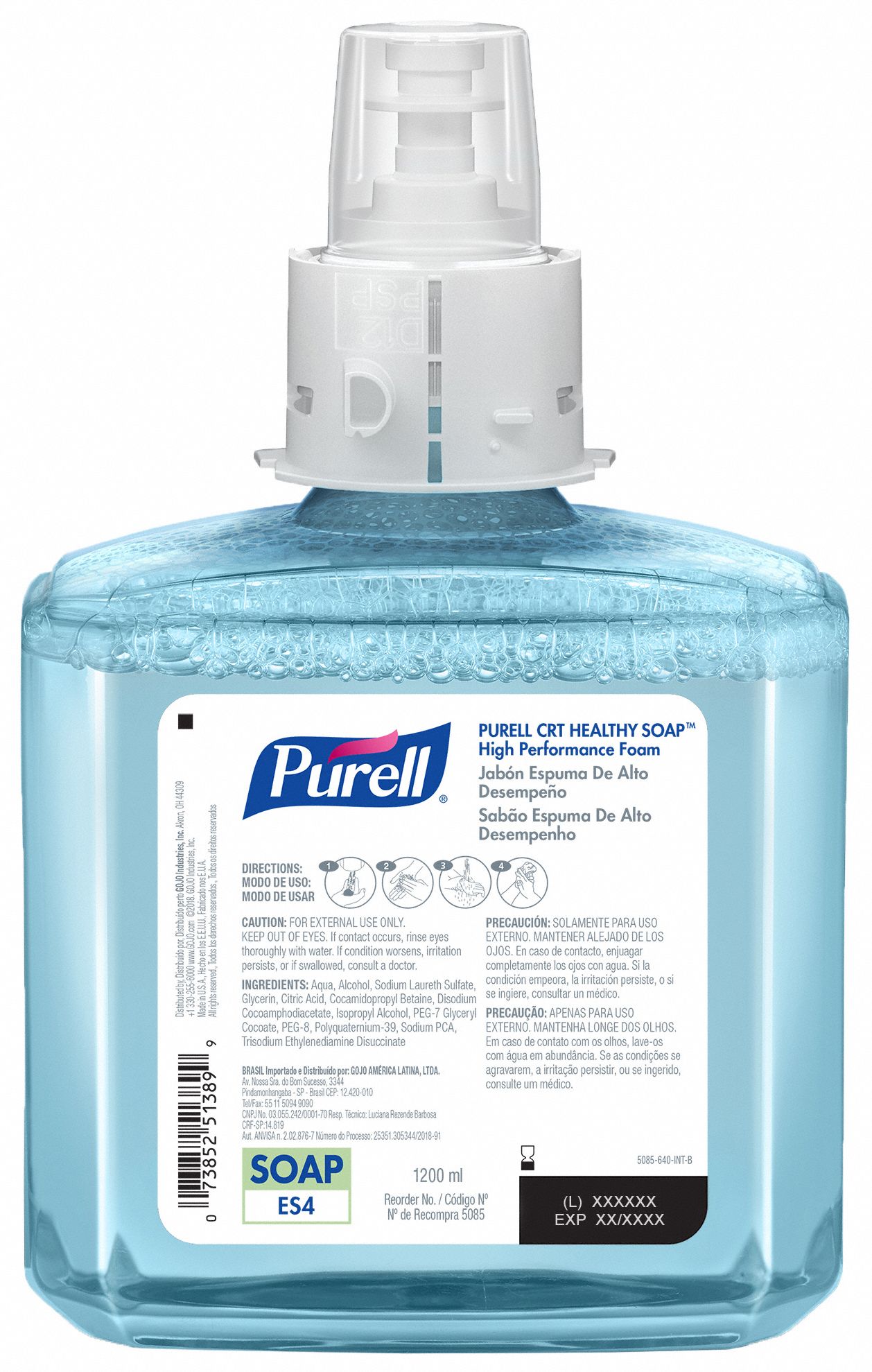 PURELL Hand Cleaner 1,200 mL Size, Requires Dispenser, ES4, Unscented
