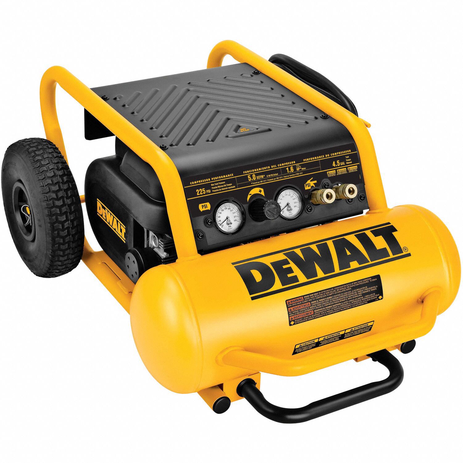 DEWALT, Oil Free, 4.5 gal, Portable Air Compressor - 445K70|D55146