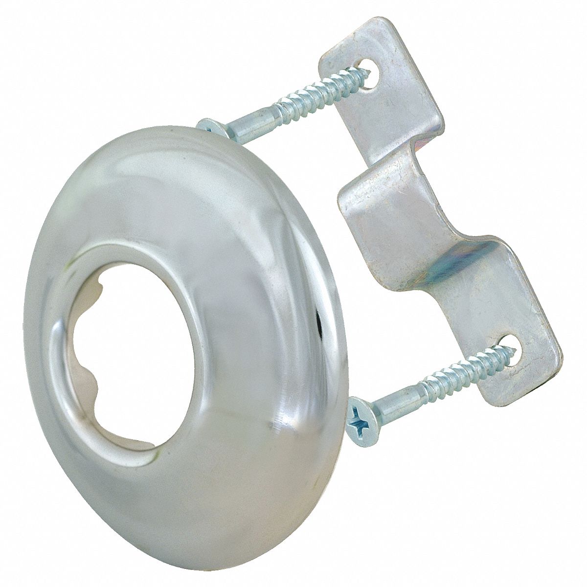 GRAINGER APPROVED Chrome Plated Steel Shower Rod Flange 447M7715097
