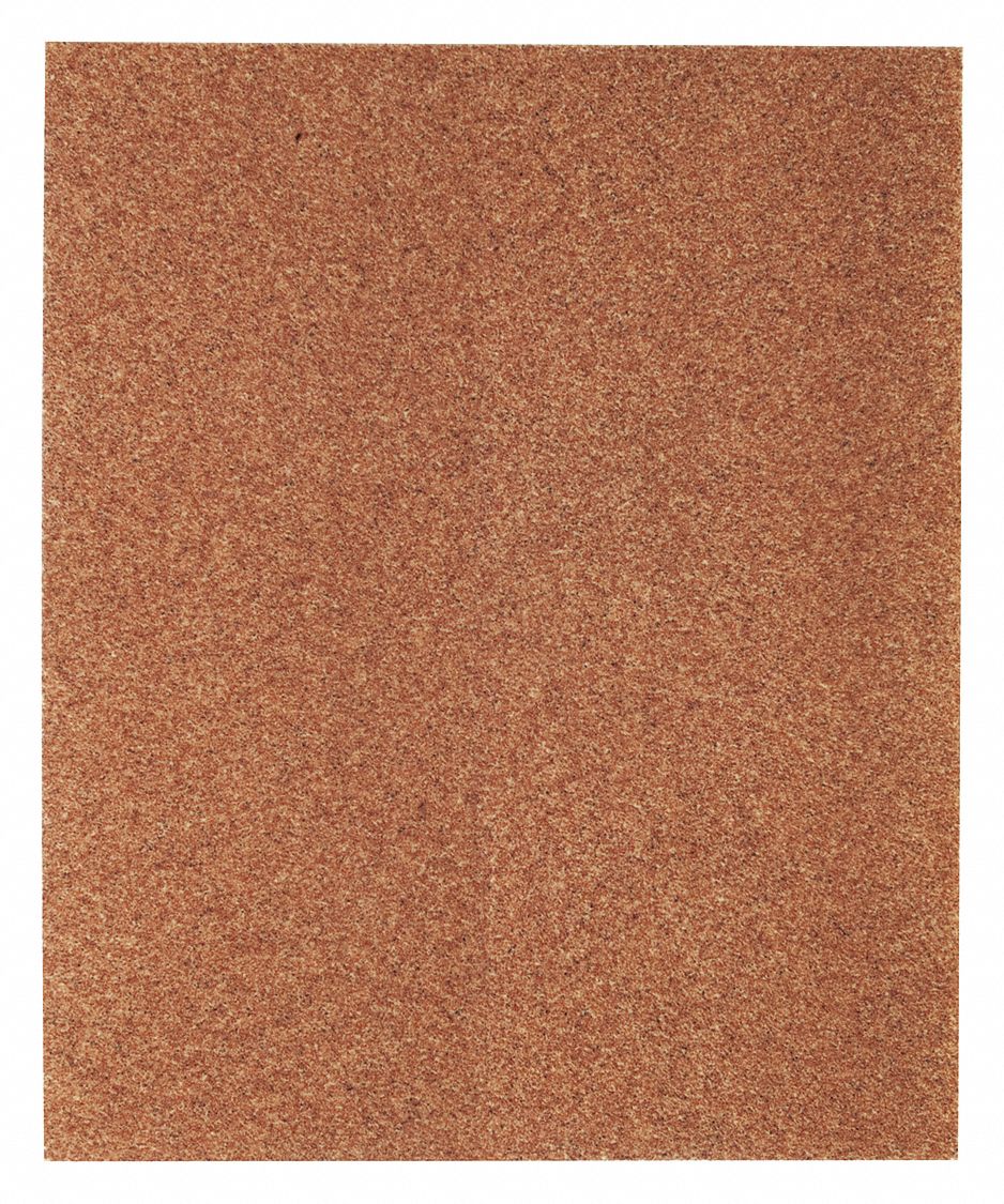 GRAINGER APPROVED Coarse Sandpaper Sheet, 50 Grit, 11" L X 9" W, Backing Weight D, 1 EA