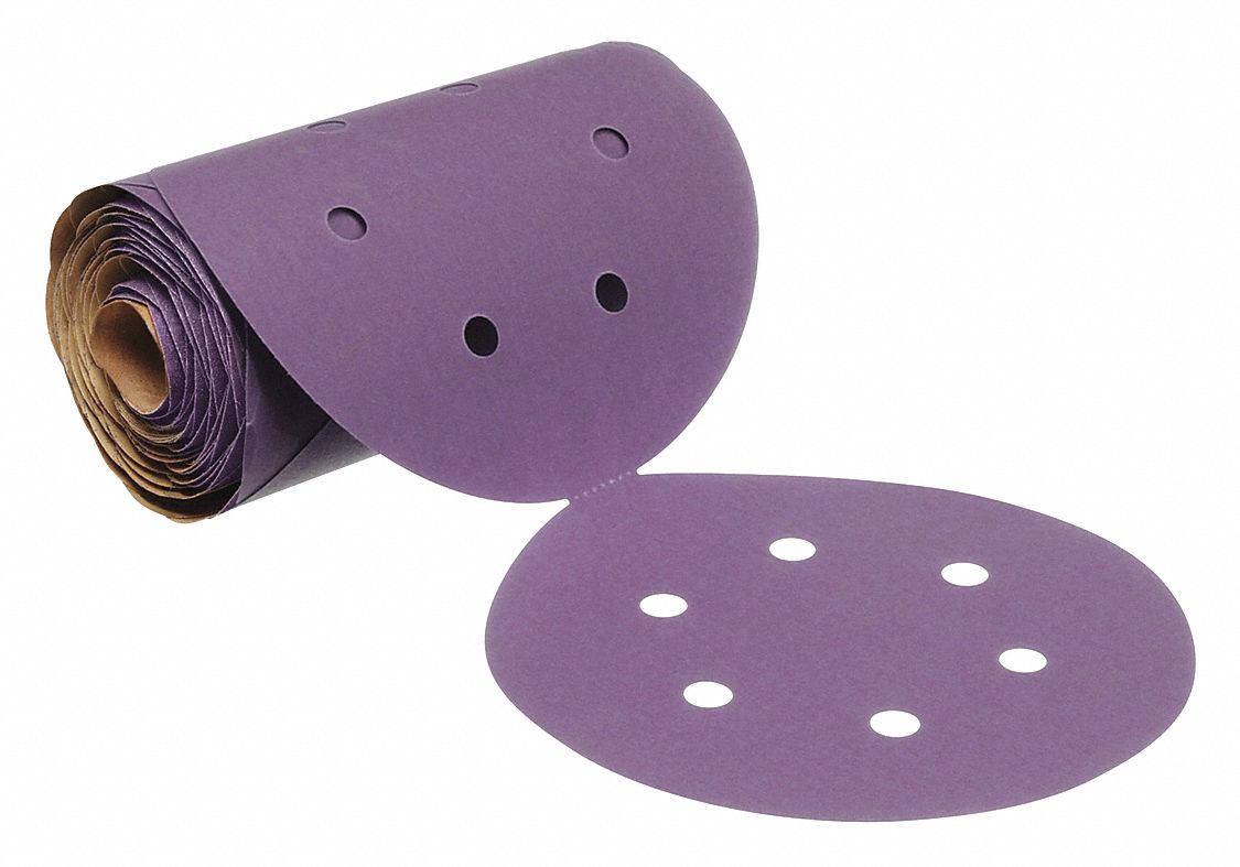 3M CUBITRON II Sanding Disc Roll Coated, 6 Hole, 220 Abrasive Grit