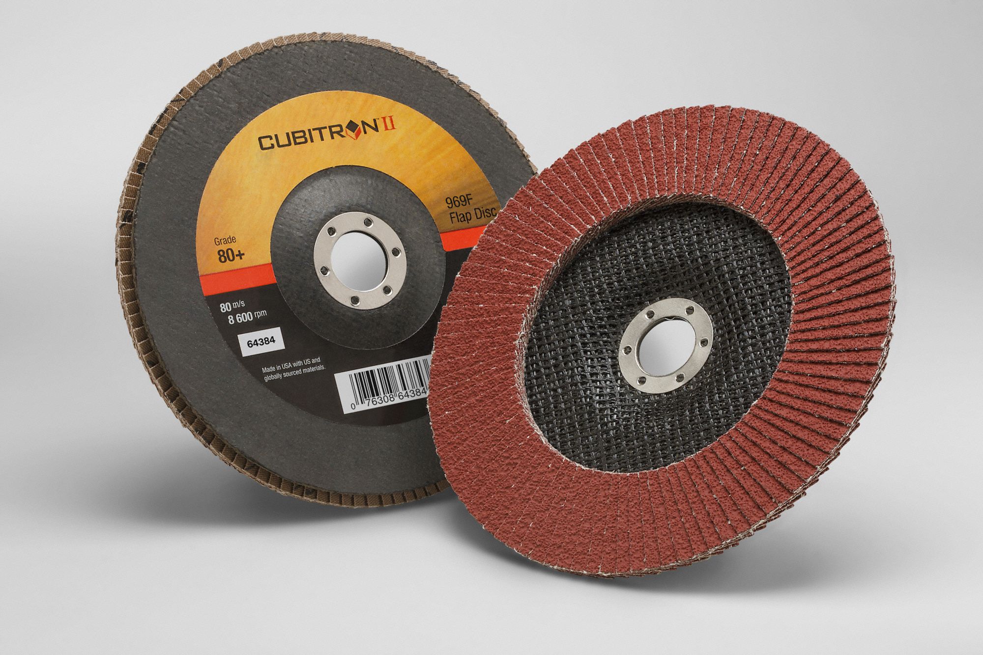 3M CUBITRON II Type 27, Flap Disc, Ceramic Grain, 7 in Disc Diameter