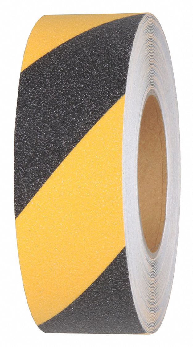 JESSUP MANUFACTURING Striped Black/Yellow AntiSlip Tape, 2 in x 60 ft