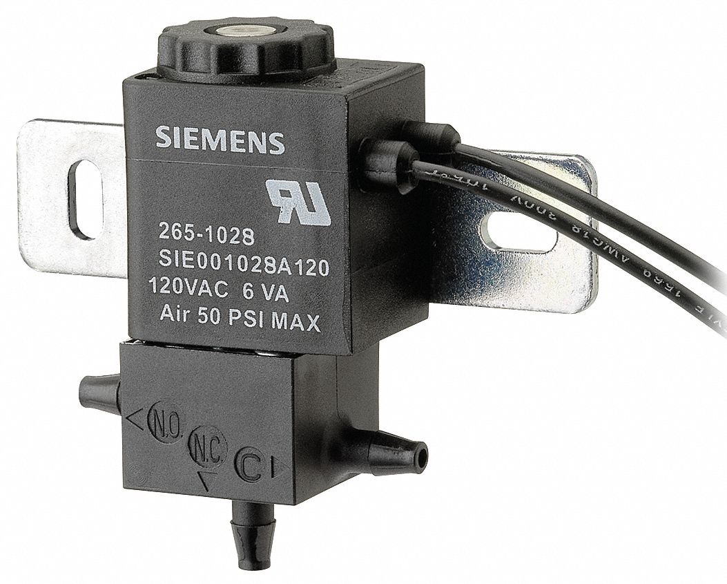 SIEMENS Solenoid Air Valve, 3Way, 120VAC, 030 psi 44C4532651028