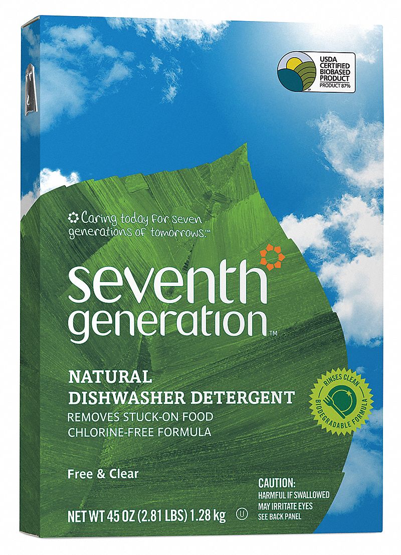 SEVENTH GENERATION, Powder, Box, Dishwasher Detergent 44C466SEV 22150 Grainger