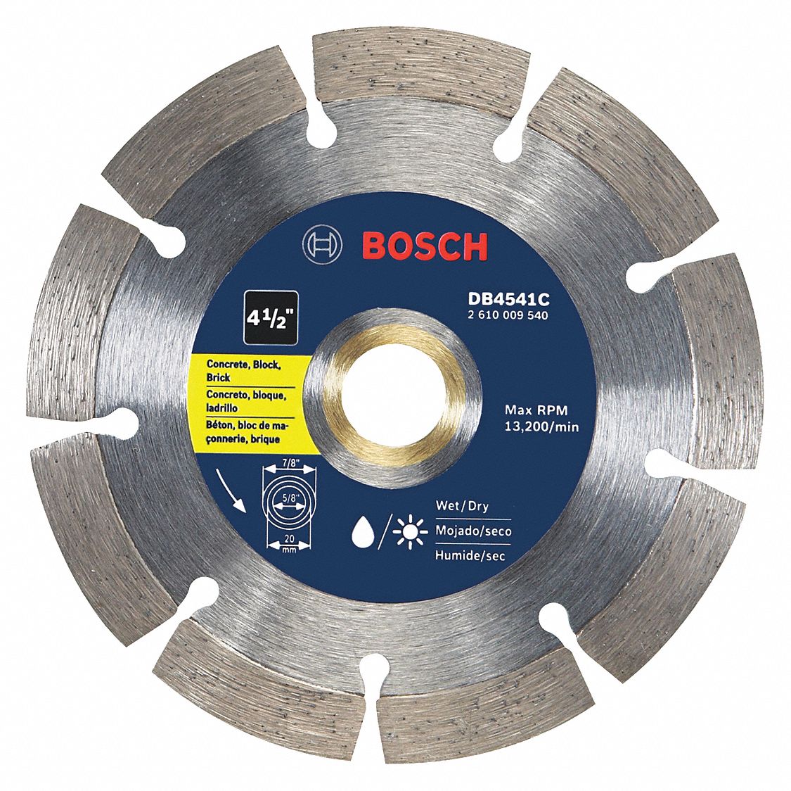 BOSCH Angle Grinders, Diamond Saw Blade, Block, Brick, Concrete