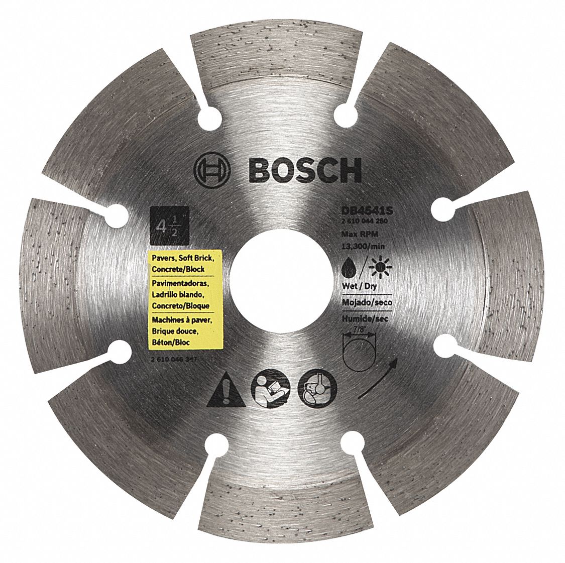 BOSCH Angle Grinders, Diamond Saw Blade, Block, Concrete, Pavers, Soft