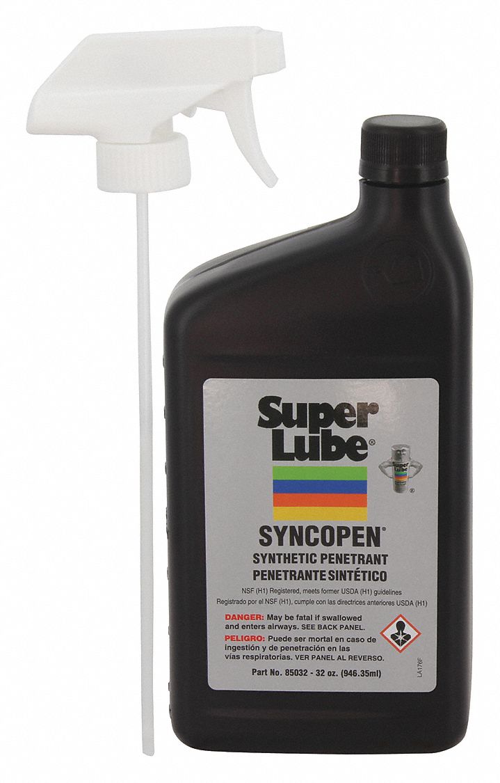 SUPER LUBE, -30° to 200°F, H1 Food Grade, Penetrating Lubricant