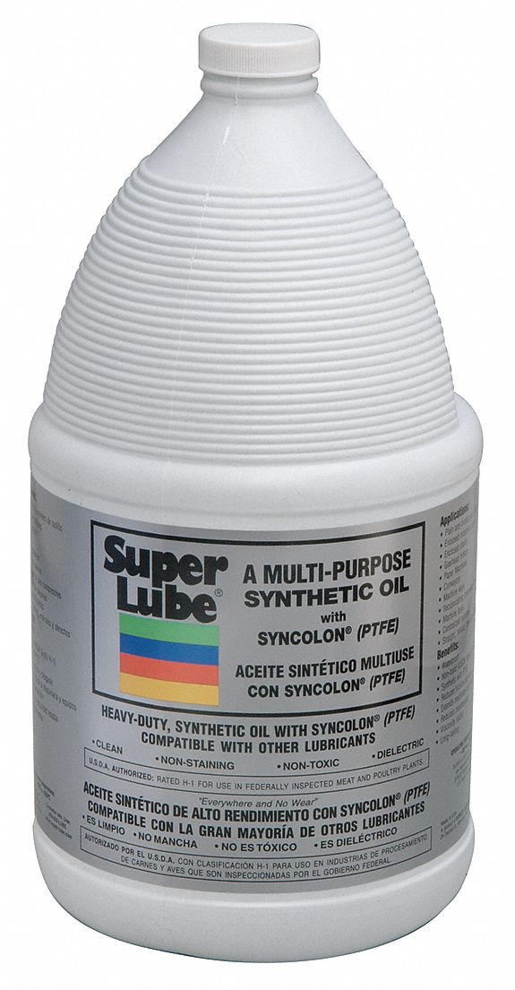 SUPER LUBE Synthetic Hydraulic Oil, 1 gal. Jug, ISO Viscosity Grade