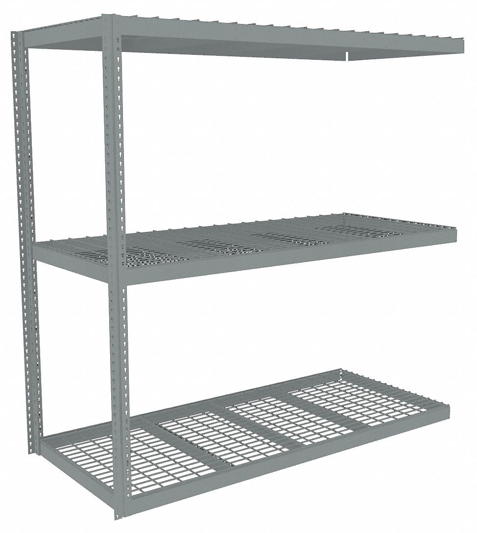 TENNSCO, AddOn, HeavyDuty, Boltless Shelving 44P411ZLE79630A3W