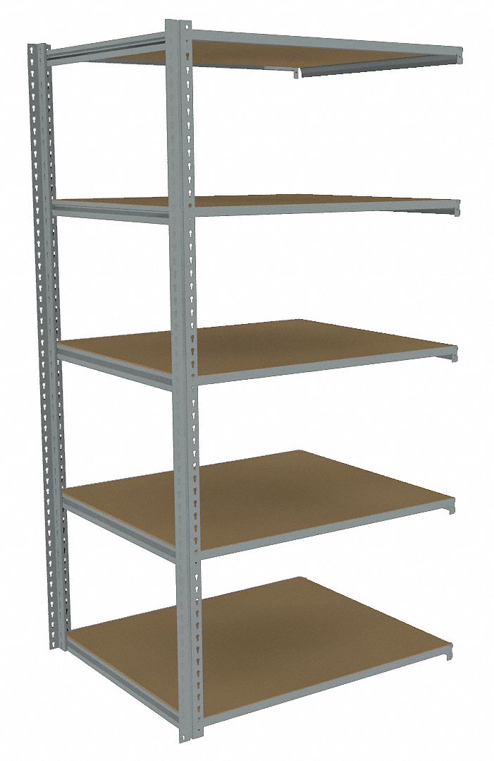 TENNSCO Boltless Shelving AddOn, LightDuty, 36 in x 36 in, 84 in