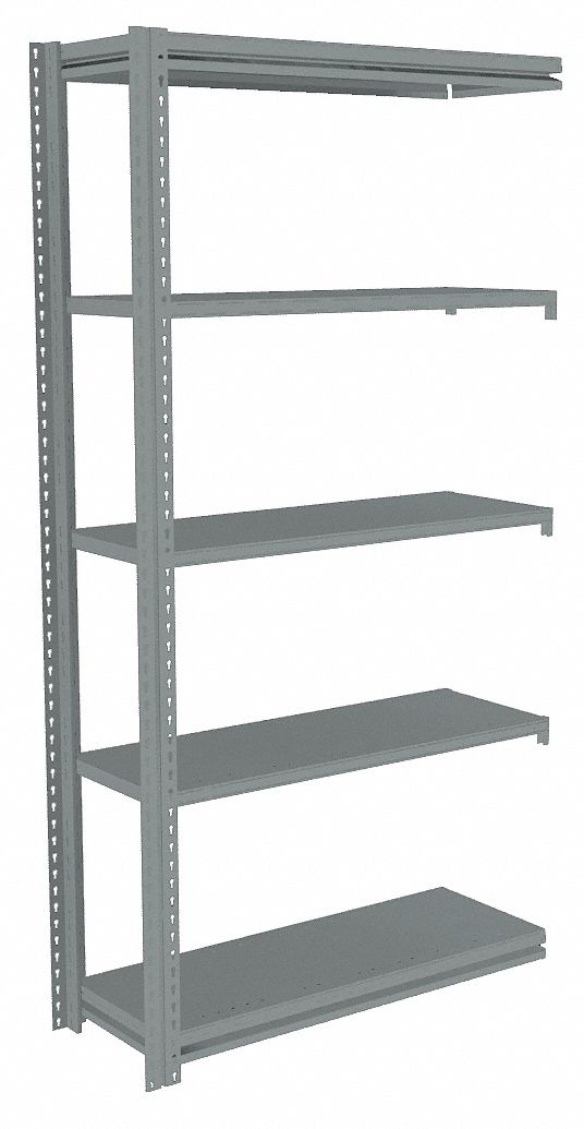 TENNSCO Boltless Shelving AddOn, LightDuty, 36 in x 18 in, 84 in