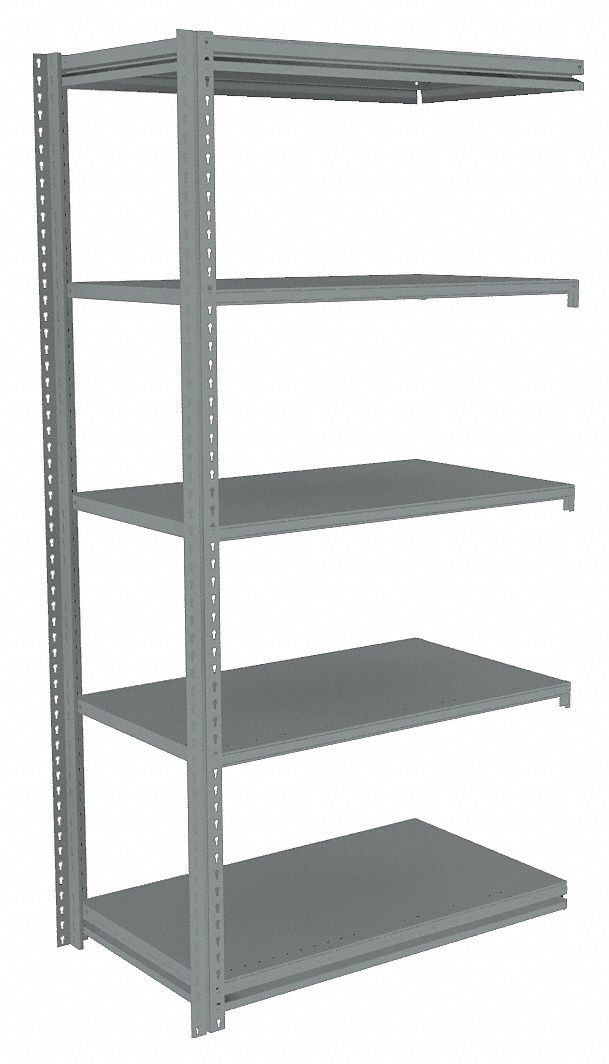 TENNSCO Boltless Shelving AddOn, LightDuty, 48 in x 24 in, 84 in