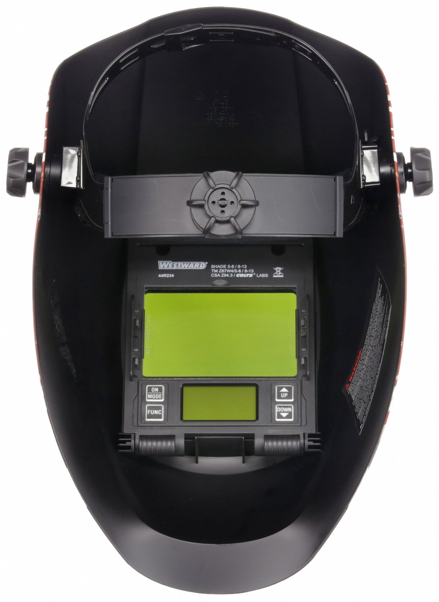 WESTWARD Welding Helmet AutoDarkening, 4 Arc Sensors, Graphics, Blue