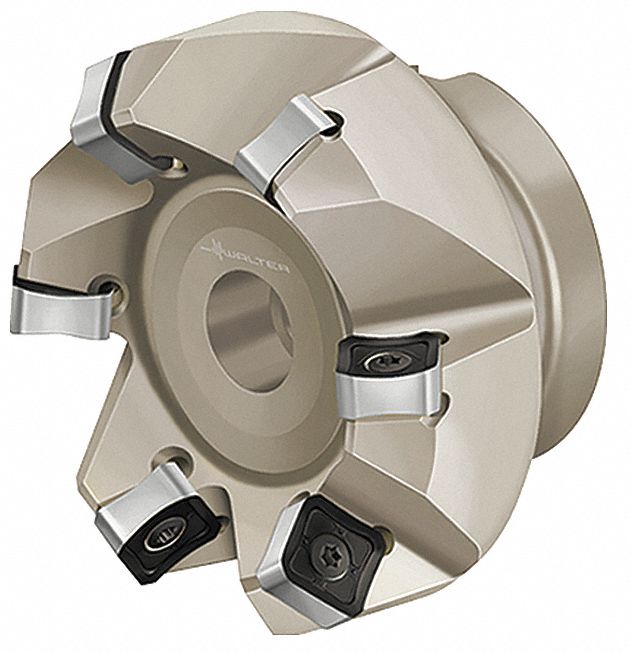 WALTER Indexable Face Mill, Max. Cutting Dia. 2 in, Depth of Cut 0.0590