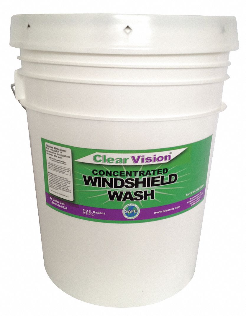 CLEAR VISION Windshield Washer, 5 gal, Pail, Summer Blend, 132