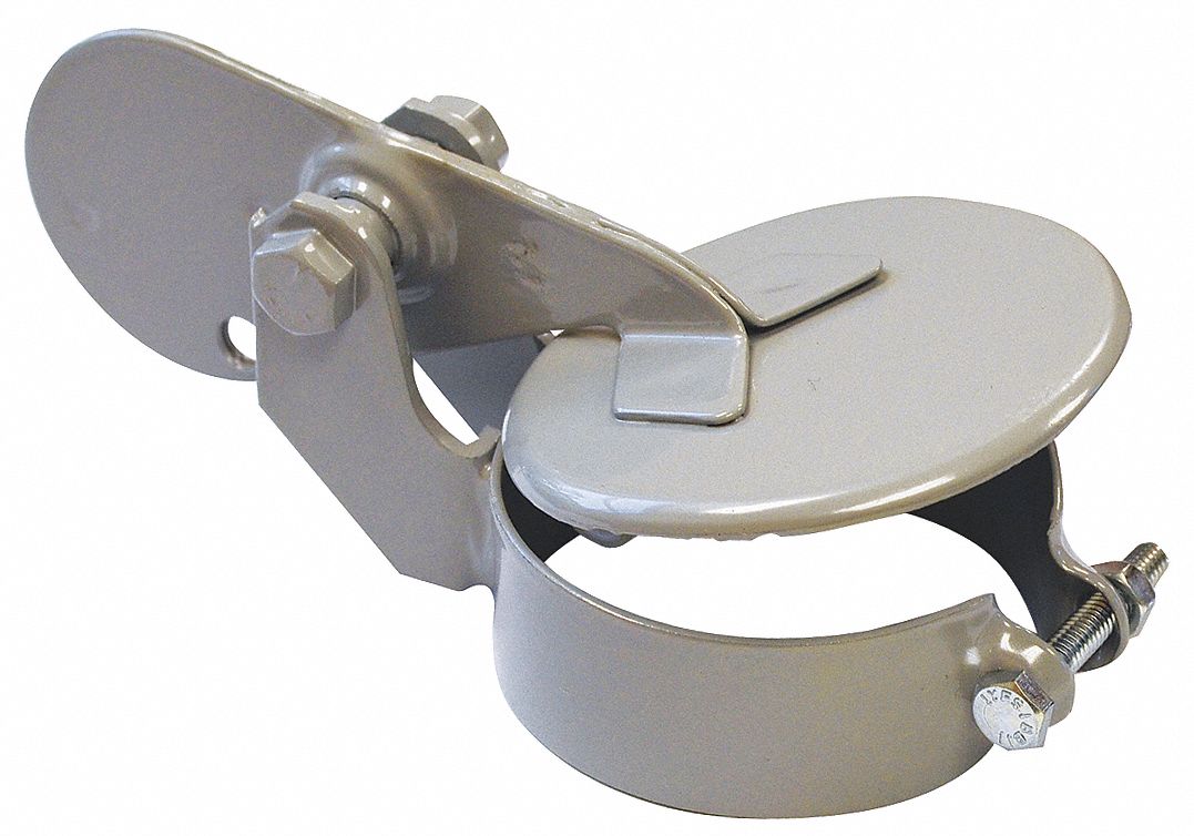 ANTHES Exhaust Rain Cap, Powder Coated Finish, Steel, Gray, Bolt