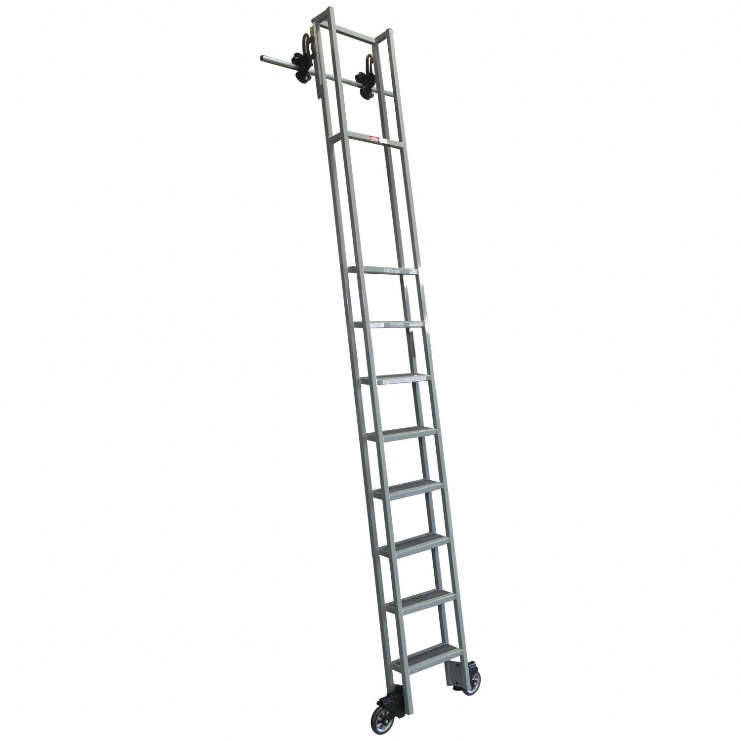 COTTERMAN Single Track Ladder 115 in to 125 in, 80 in Top Step Ht, 8