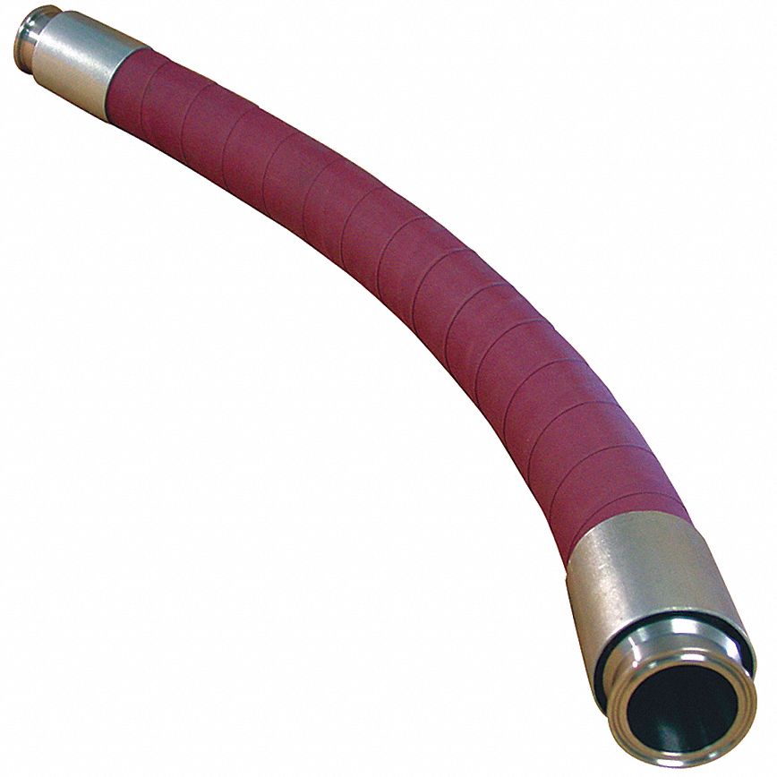 NOVAFLEX, 1 in Hose Inside Dia., 250 psi, Food Grade Hose Assembly