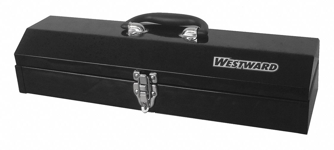 WESTWARD Steel, Tool Box, 19 in Overall Width, 4 in Overall Depth, 6 in