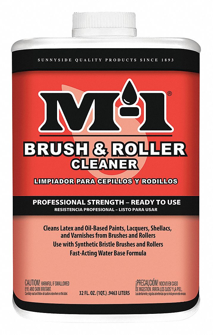 M1 Brush Cleaner, 1 qt, Water, VOC Free, Cleans Brushes, Rollers