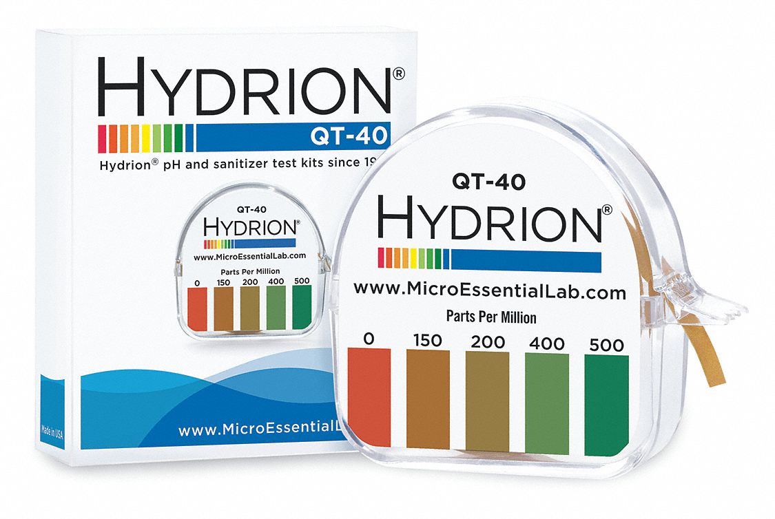 HYDRION, 0 to 500 ppm Ammonia, Ammonia, Test Strips 450Y06QT40