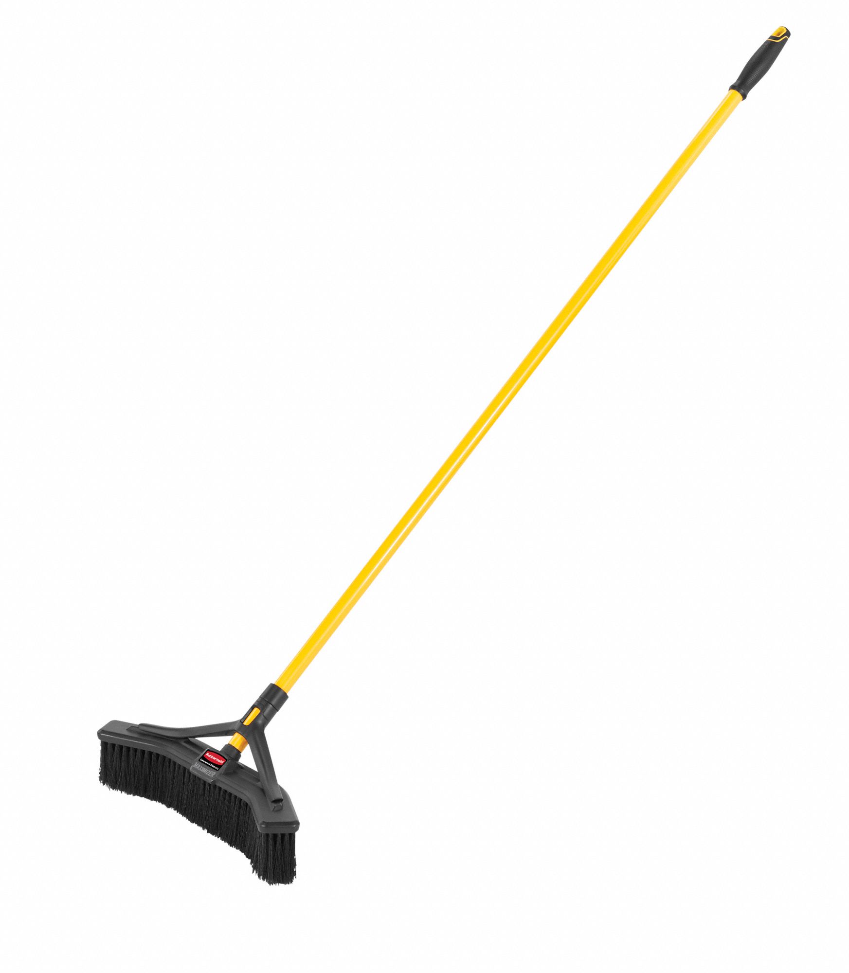 RUBBERMAID COMMERCIAL PRODUCTS Synthetic Push Broom, 18 in Sweep Face