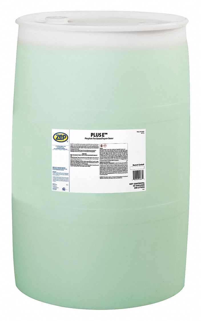 ZEP, Drum, 55 gal Container Size, General Purpose Cleaner 451D39