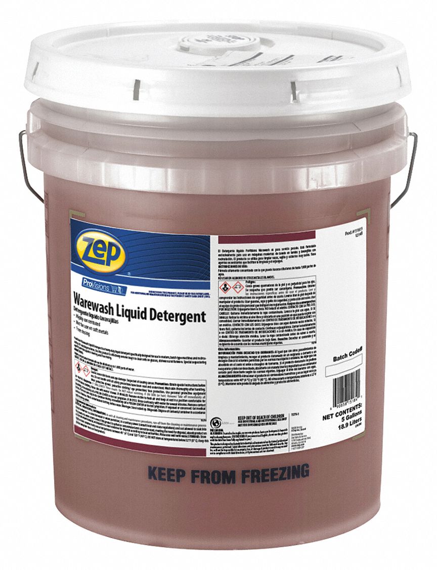 ZEP Machine Wash, Dishwasher Detergent, Cleaner Form Liquid, 5 gal