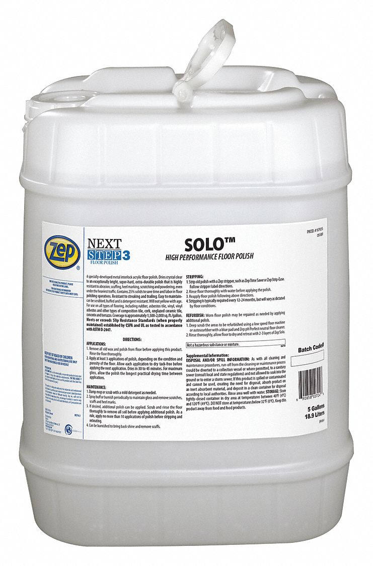 ZEP 5 gal Floor Sealer, 1 EA 451D88107035 Grainger