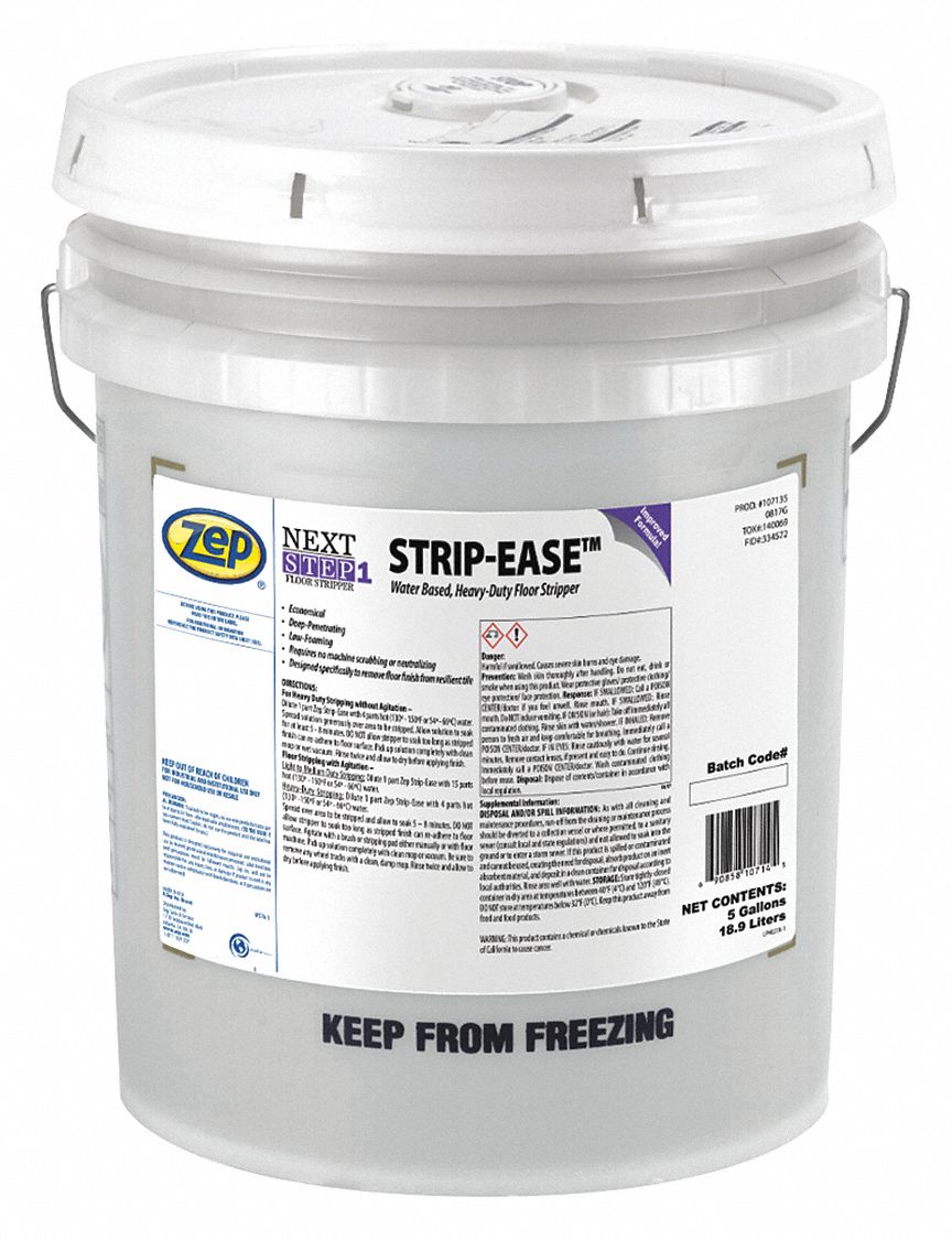 ZEP 5 gal Floor Stripper, 1 EA 451D98107135 Grainger
