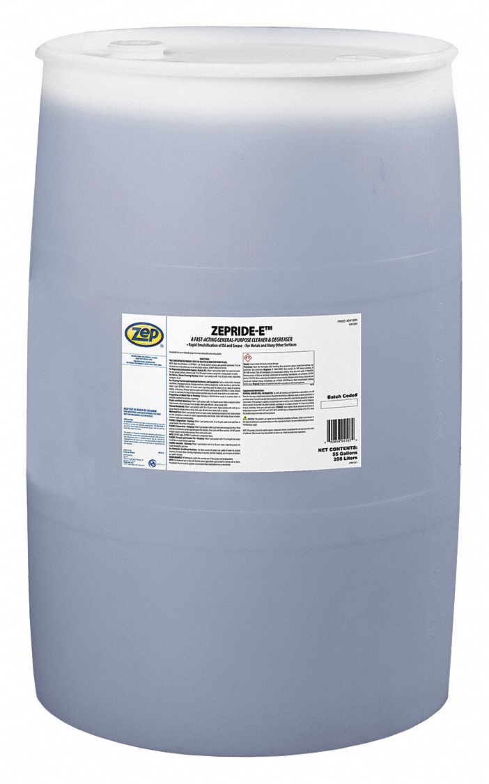ZEP Cleaner/Degreaser, Drum Container Type, 55 gal Container Size
