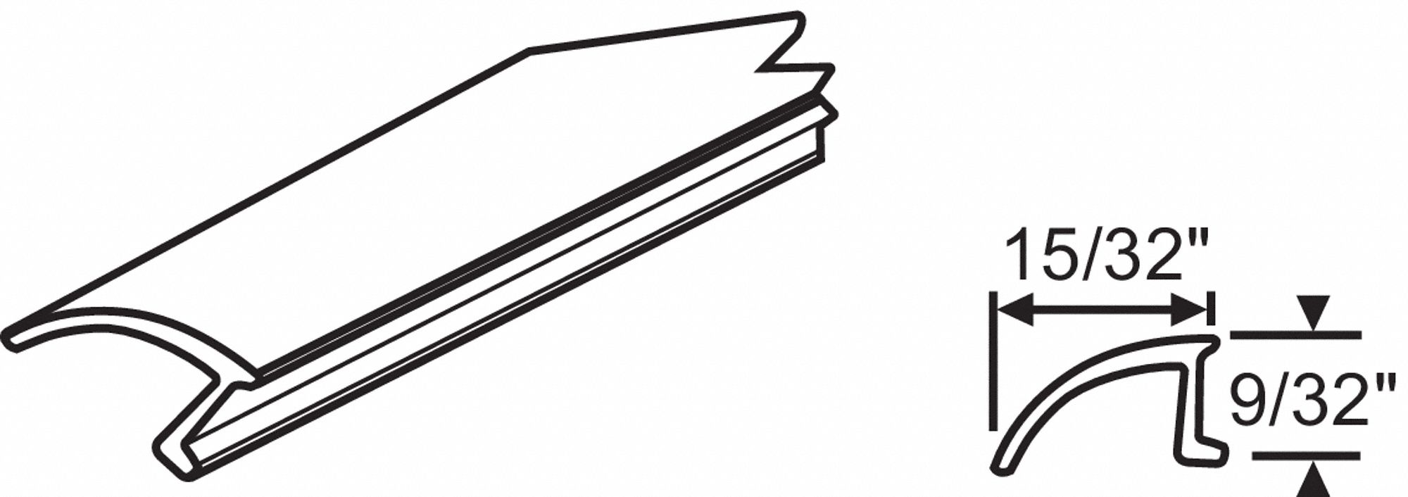 Glass, Vinyl, Glazing Bead 451H396546 Grainger