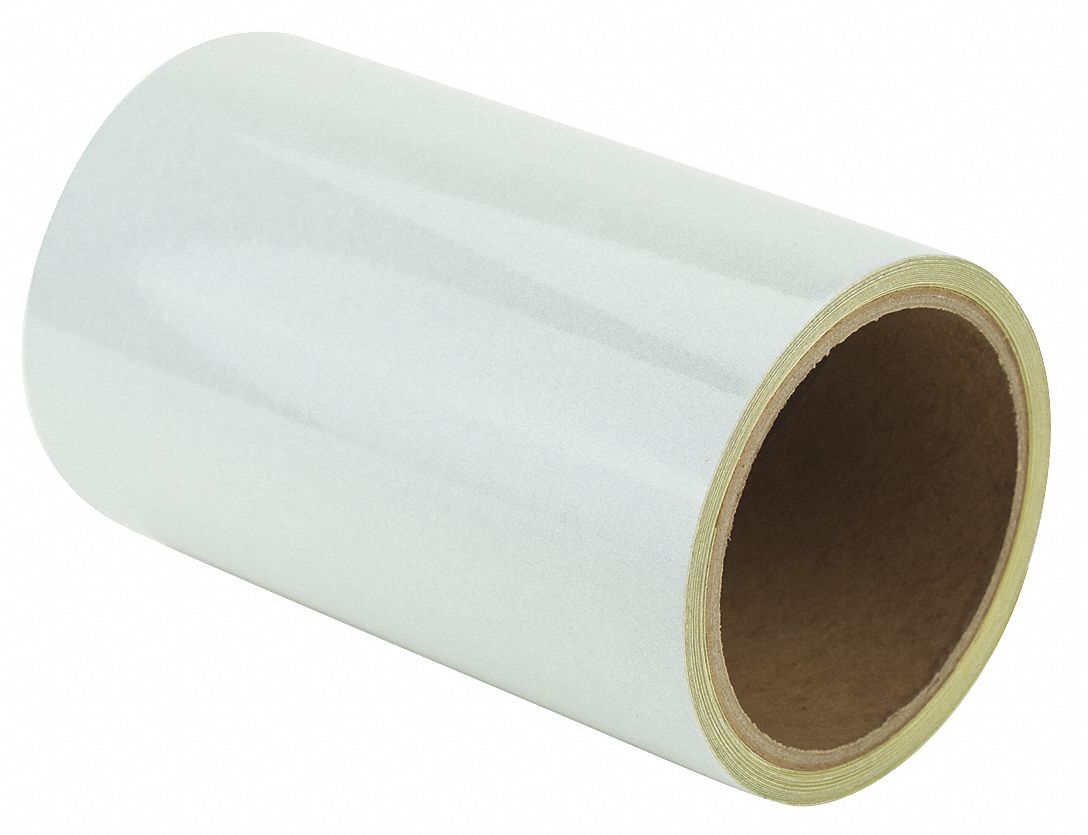 Reflective, Solid, Floor Marking Tape 452C04ZRF6X5WT Grainger