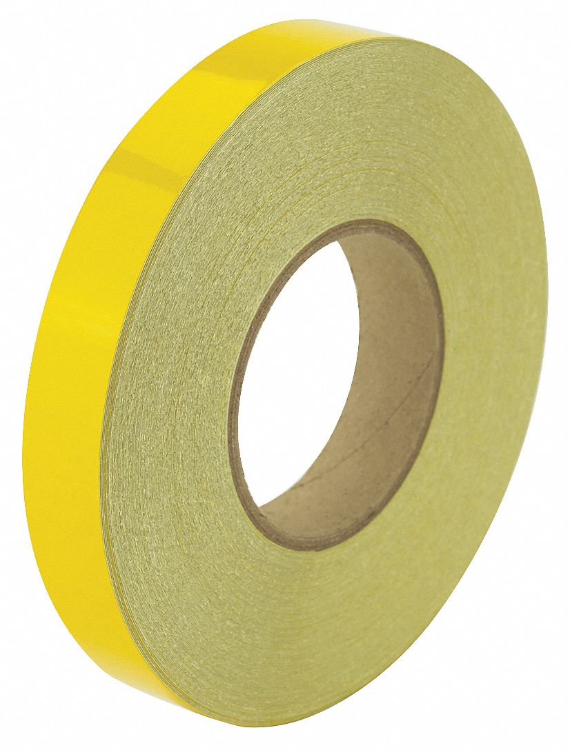 Reflective, Solid, Floor Marking Tape 452C12RF5YL Grainger