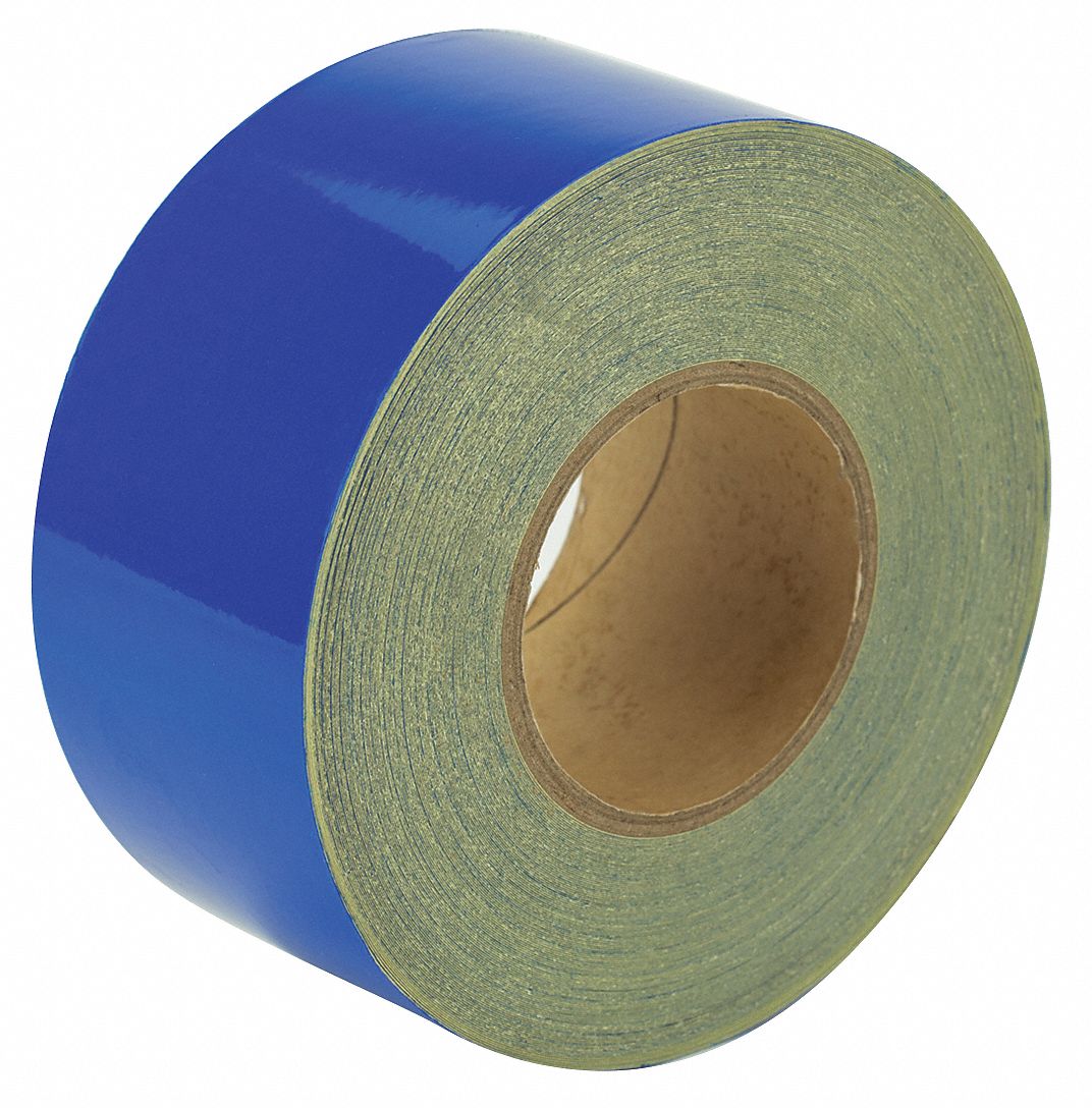 Reflective, Solid, Floor Marking Tape 452C23RF7BL Grainger