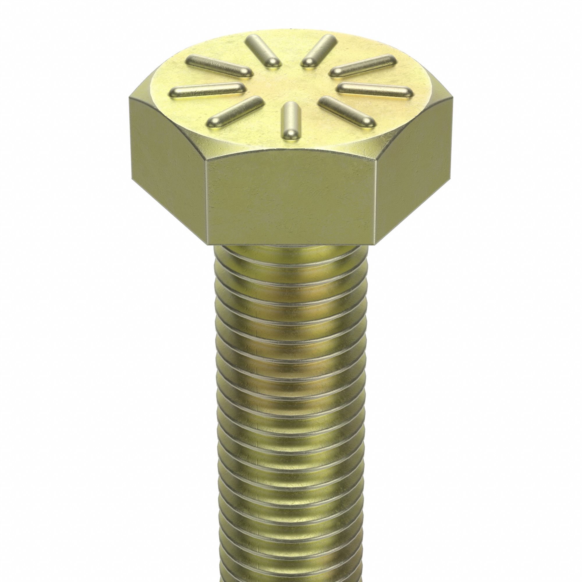 L9 Hex Head Cap Screw Steel, Grade 9, Zinc Yellow, 5/16"24, Fine, 2 1