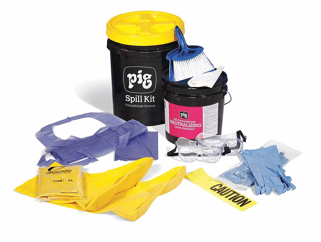 PIG Spill Kit/Station, Neutralizes Chemical Type Formaldehyde