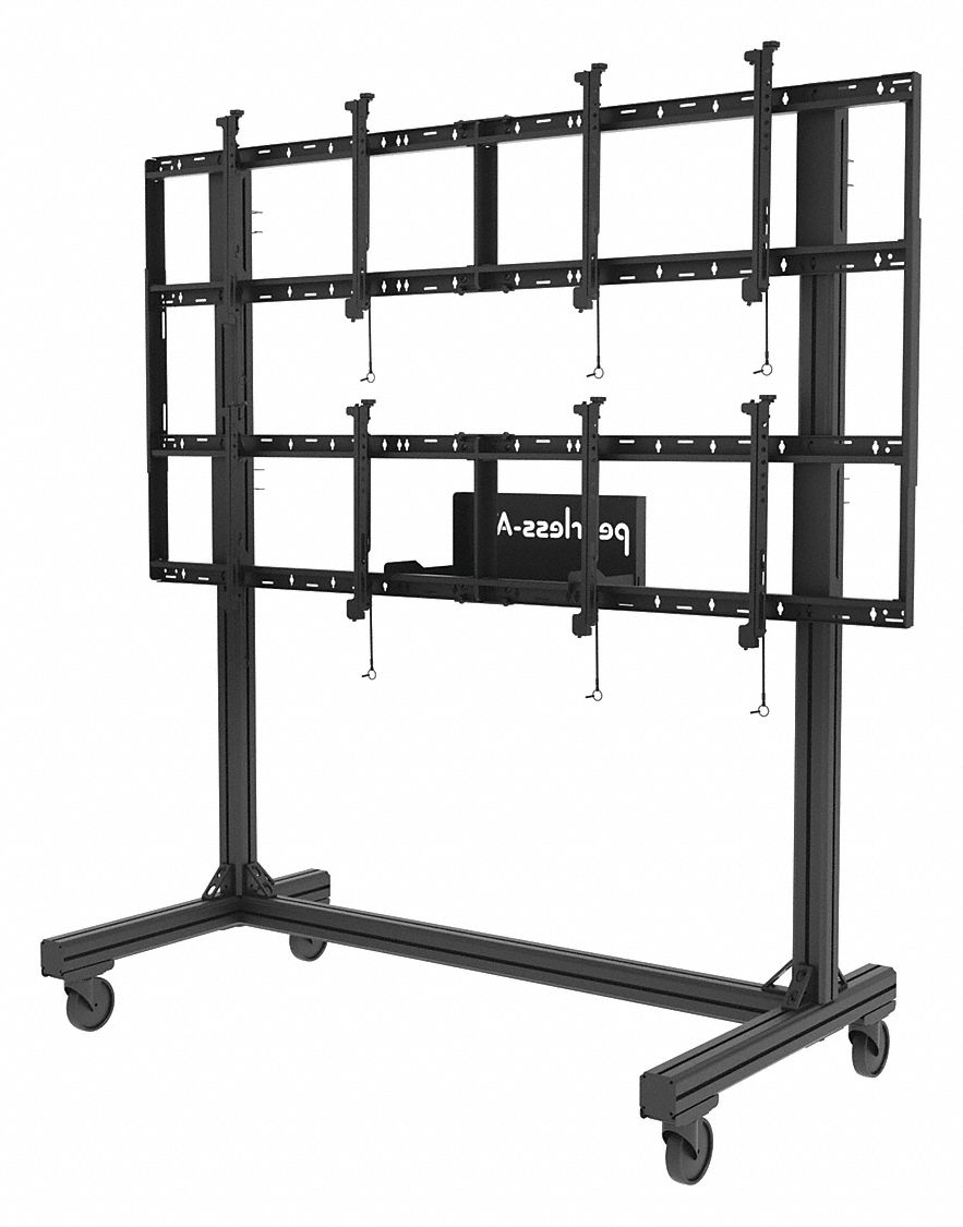 PEERLESS, Mobile, 75 lb Load Capacity, Cart with TV Mount 452Y87DS