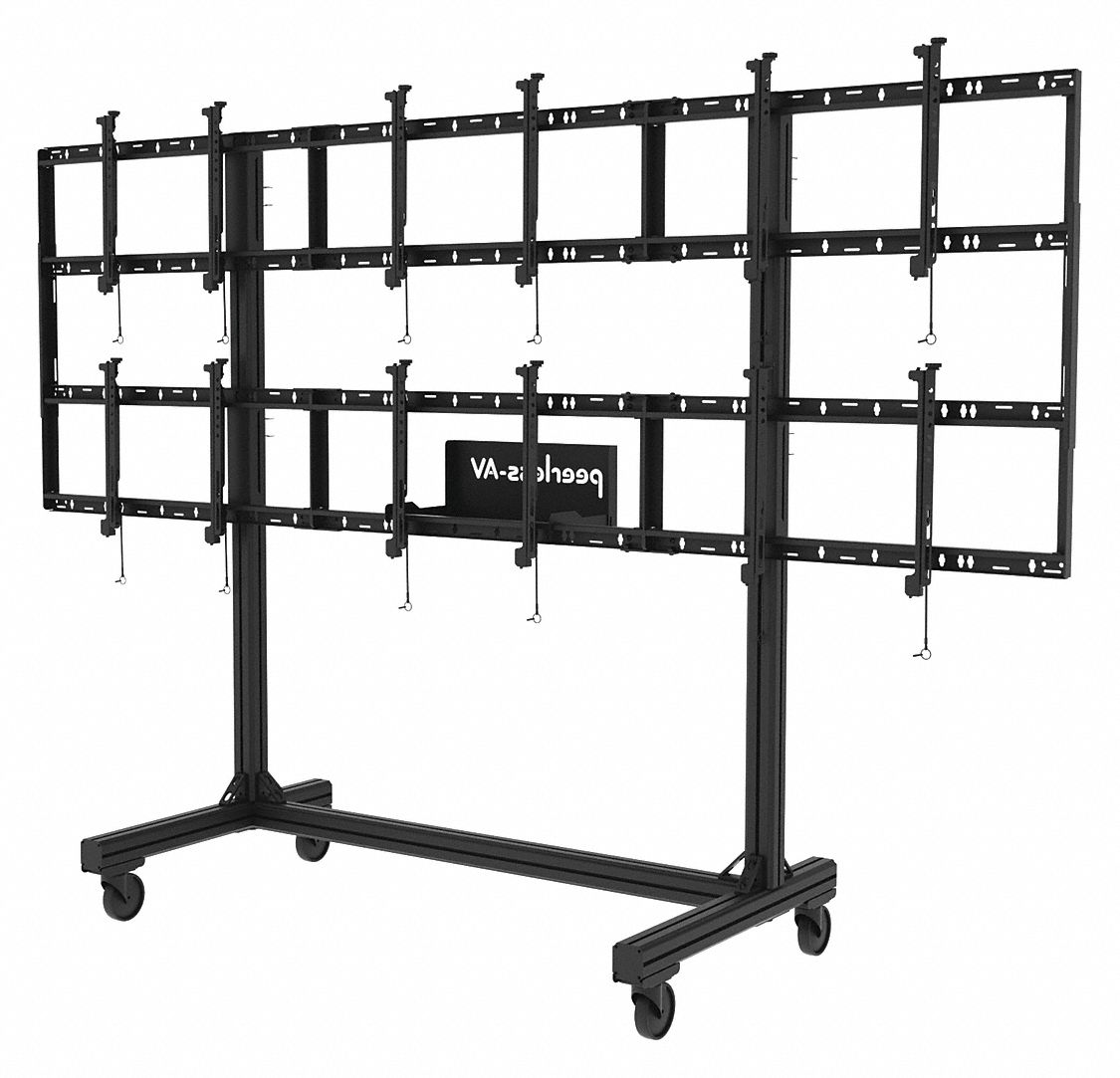 PEERLESS, Mobile, 60 lb Load Capacity, Cart with TV Mount 452Y88DS