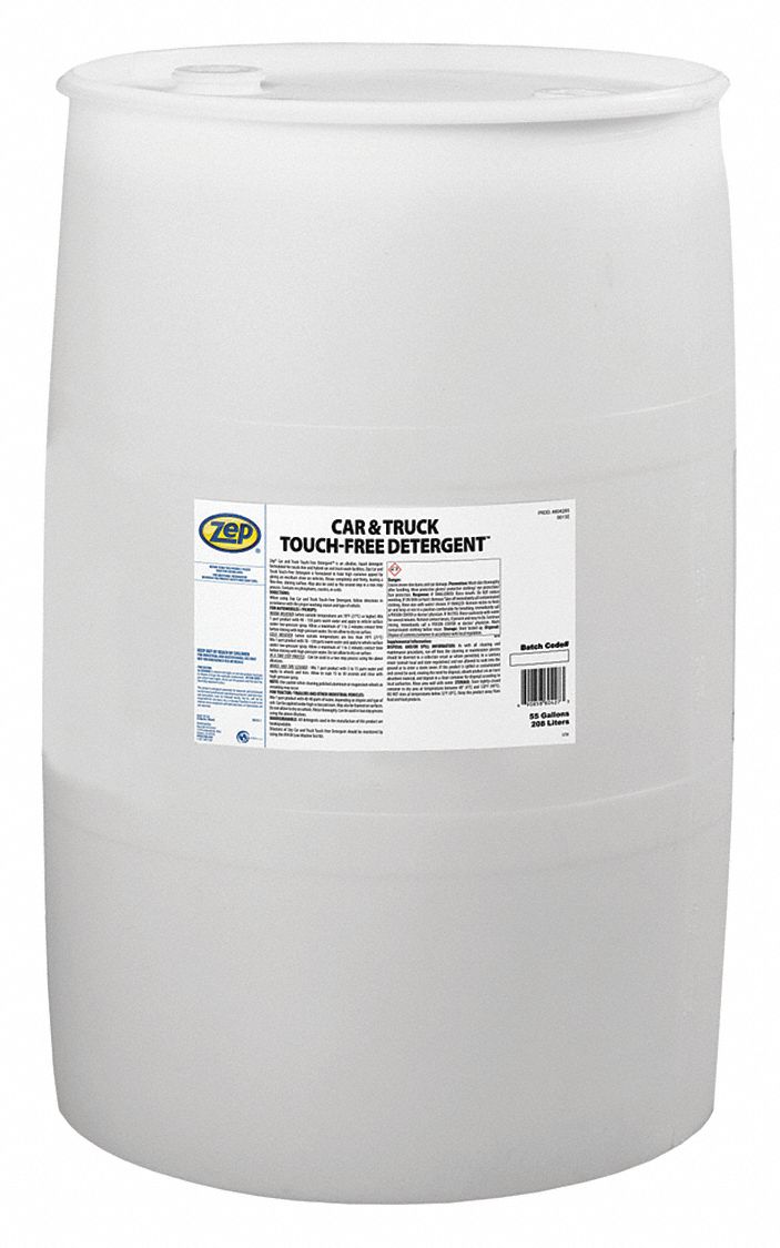 ZEP, Liquid, 55 gal Container Size, Car/Truck Wash Detergent 453C94